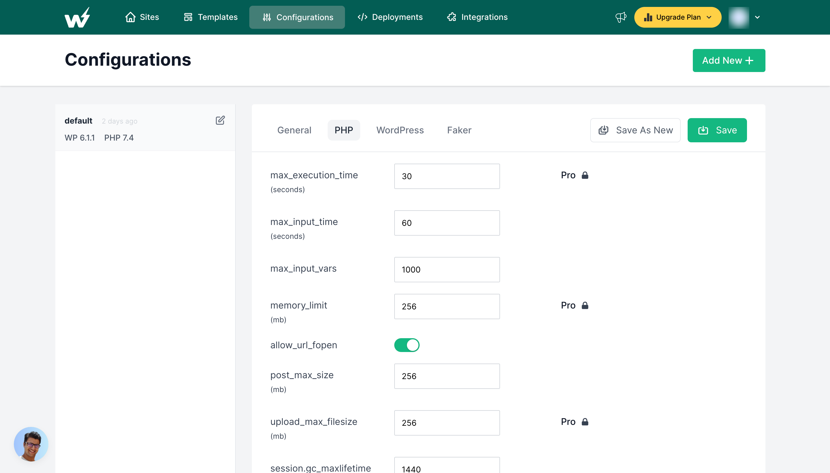 Configuration-InstaWP