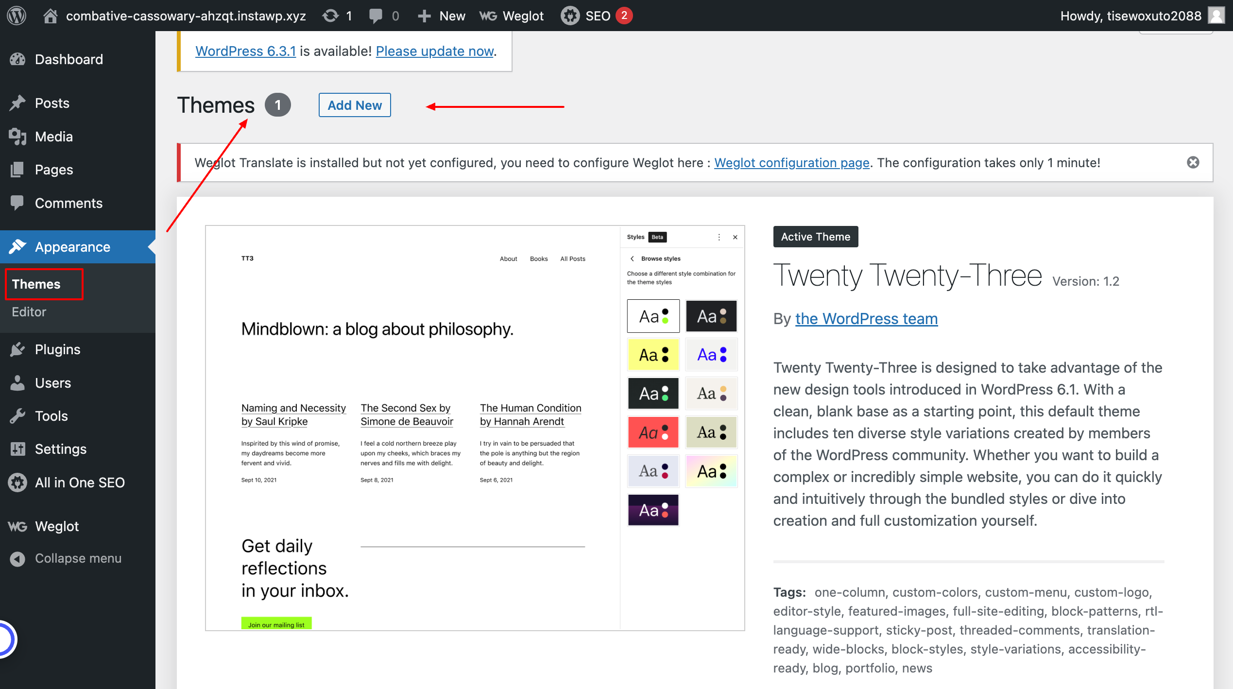 install-wordpress-themes